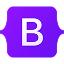 Bootstrap logo for responsive web interface layout