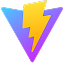 Vite logo for fast frontend application builds
