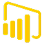 Логотип Power BI для бизнес-аналитики и интерактивных отчётов